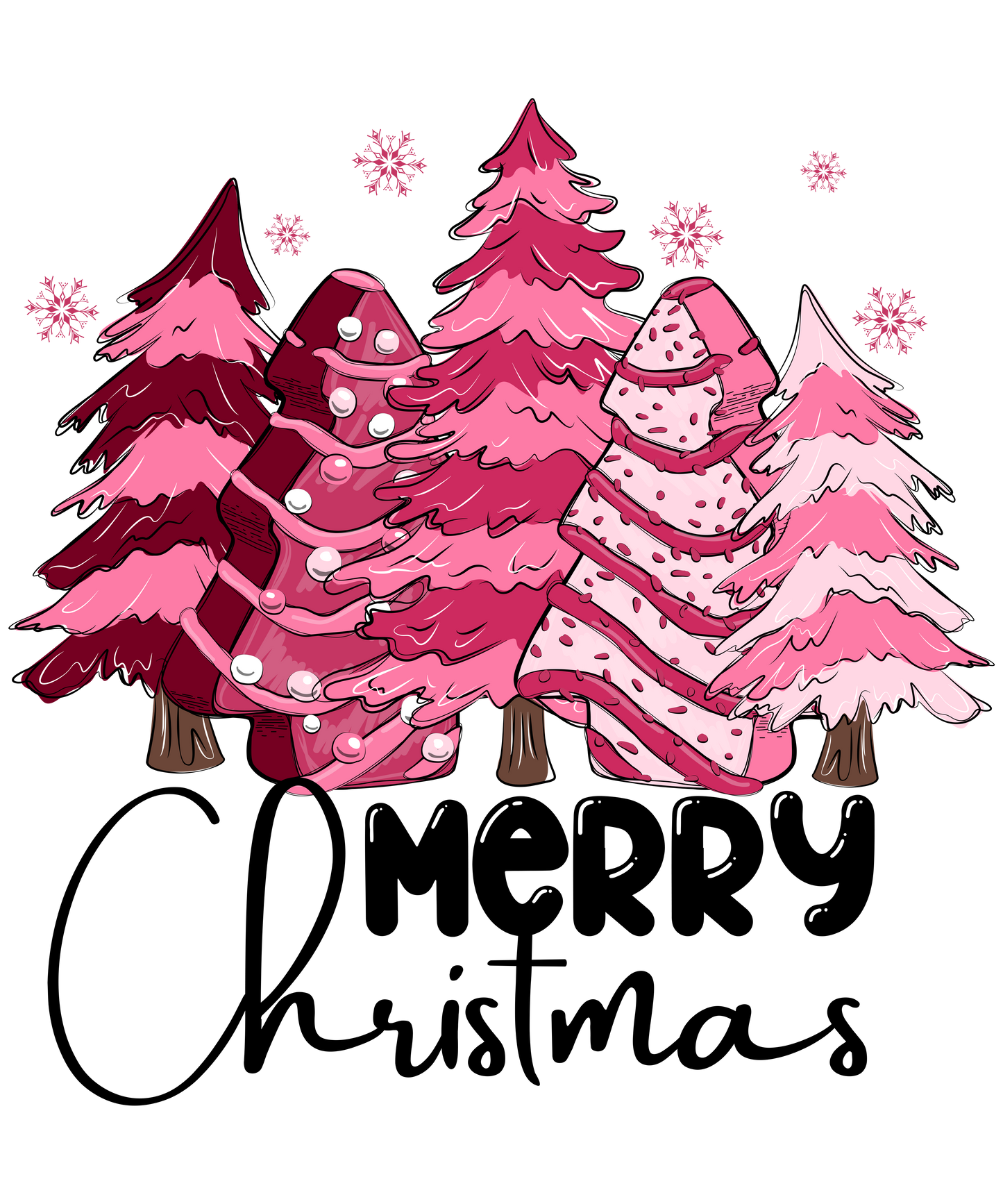 Merry Christmas in Pink